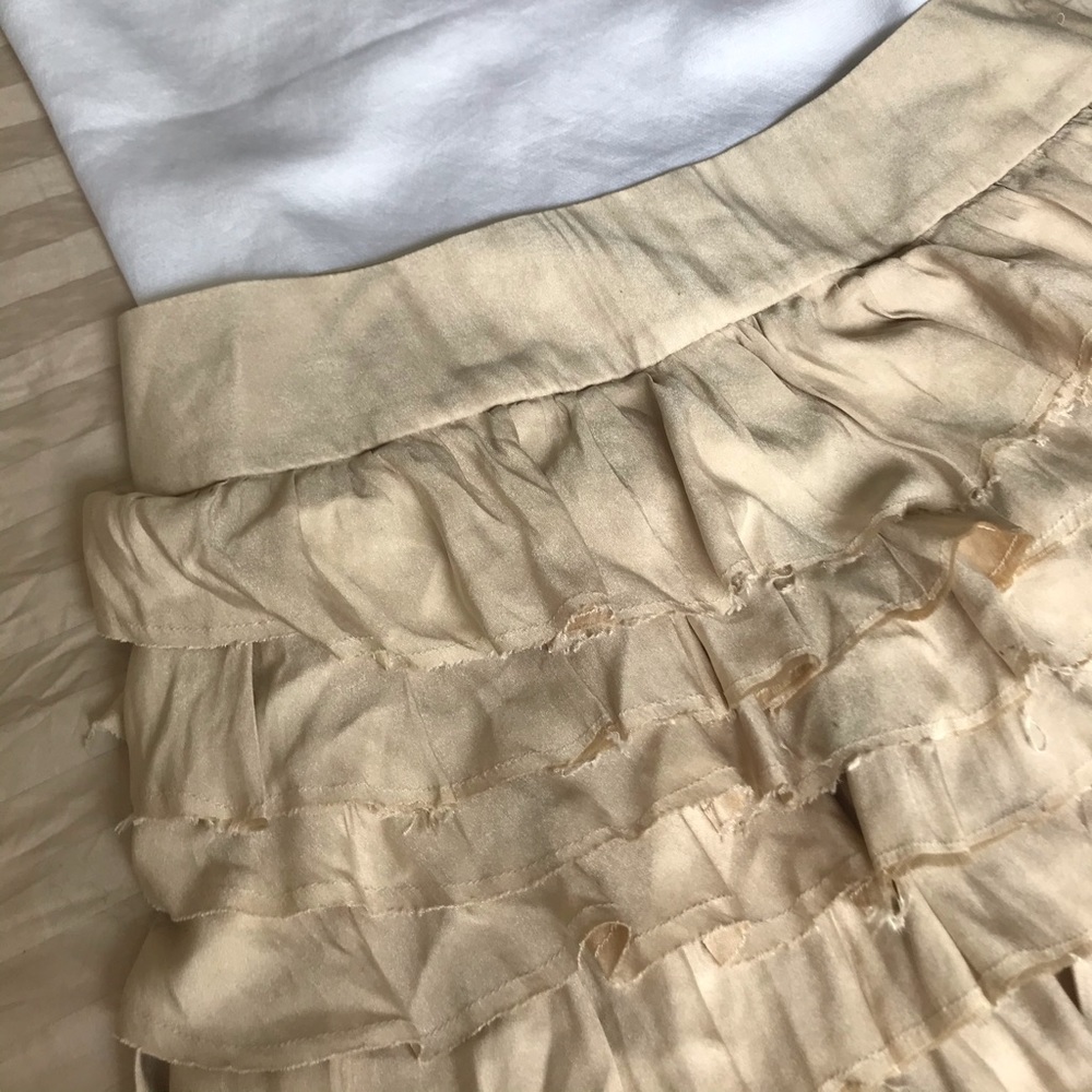 Express Ruffled frayed Mini Skirt - Picture 3 of 3